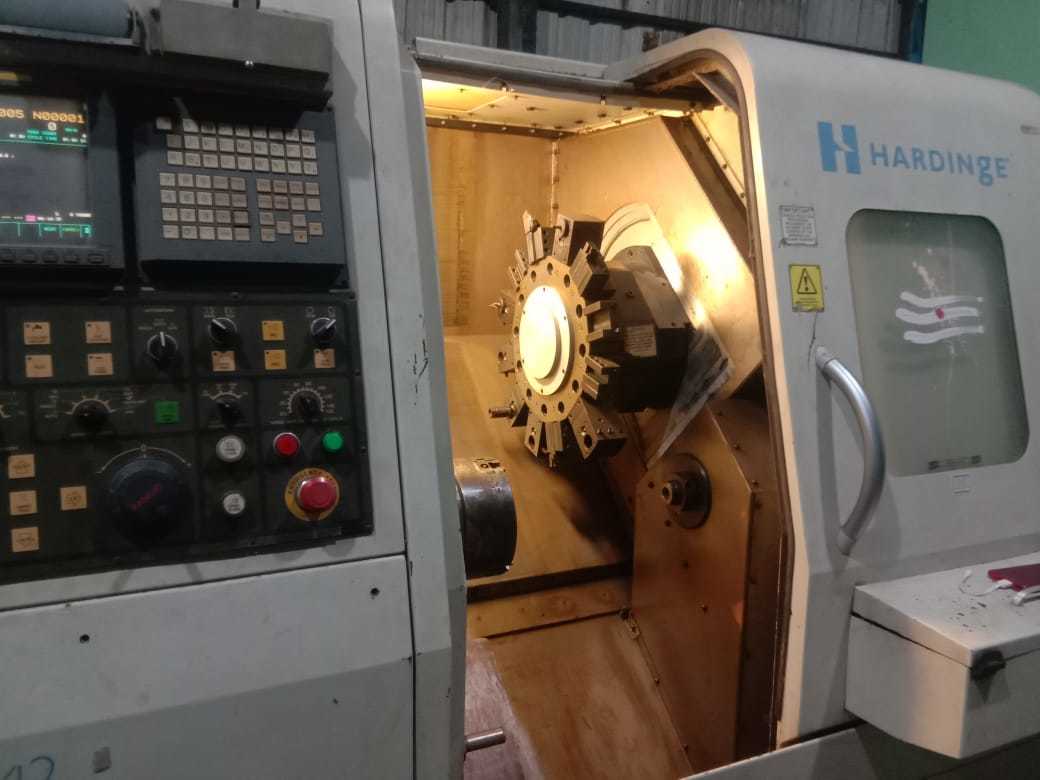 Automatic Hardinge Qc Imported Cnc Turing Center 2004 Model With Fanuc 210i Control For Sale