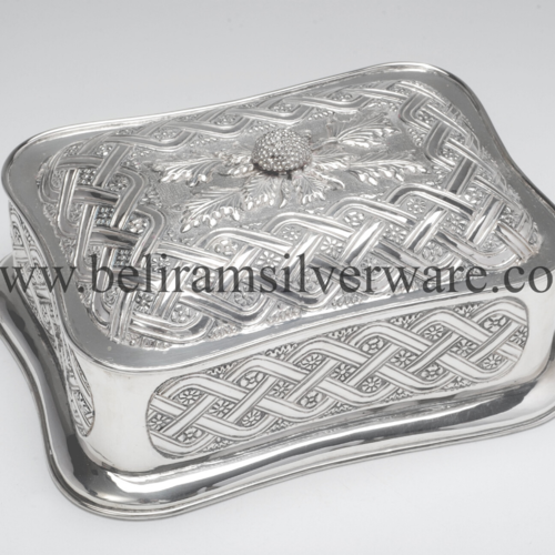 Modern Round Edges Silver Box