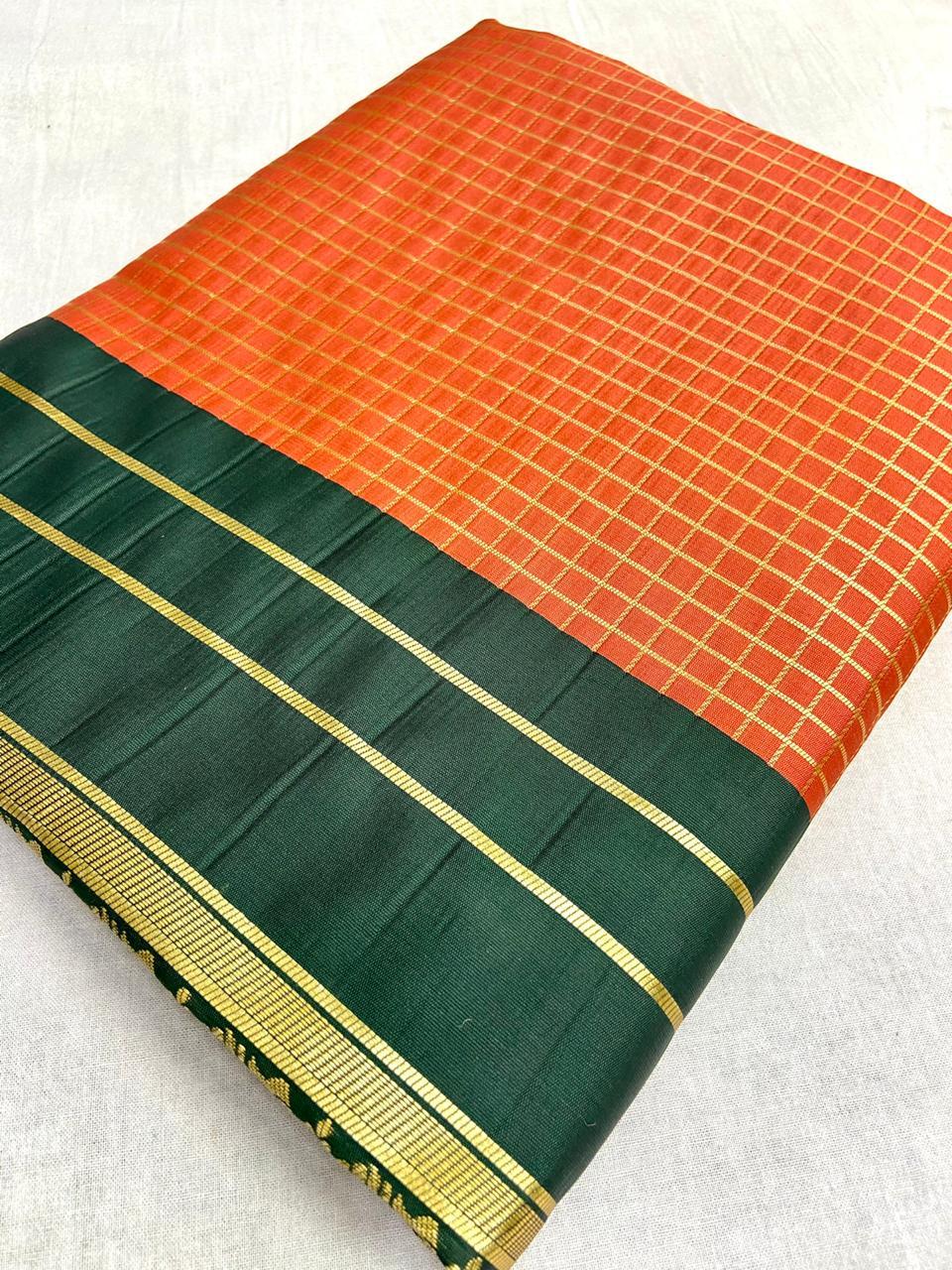 Banarasi Silk Saree - 5.5 Meter Length, Multi Colour Design | Breathable, Organic Fabric For All Seasons And Traditional Occasions