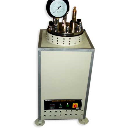 Cement Autoclave - Stainless Steel Cylinder, Variable Dimensions | IS: 4031 Compliance, Pressure Gauge, Safety Features, for Cement Soundness & Autoclave Expansion Tests