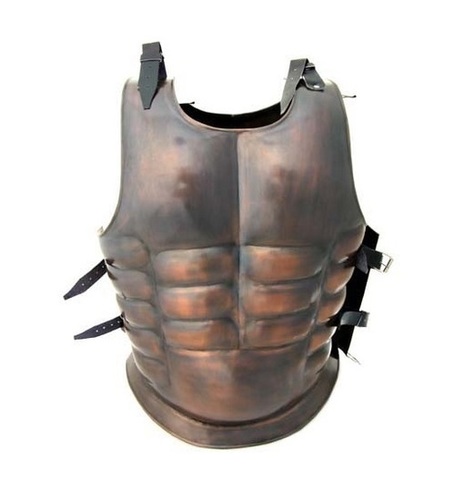 Metal Antique Finish Greek Muscle Armor