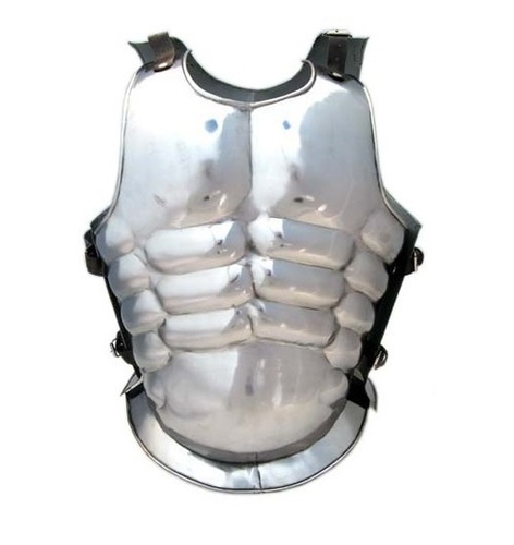 Metal Shiny Polished Greek Muscle Armor