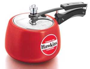 Hawkins Pressure Cooker - Aluminum, 5 Liters Capacity, Silver Color, 2 Kg Weight | 2 Comfortable Handles, 1 Year Warranty, Efficient Pressure Cooking