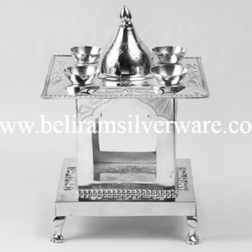 Four Diyas Pure Silver Hatri