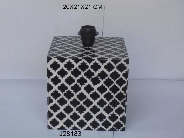 Jandaood Table Lamp With Mother Of Pearl Inlay