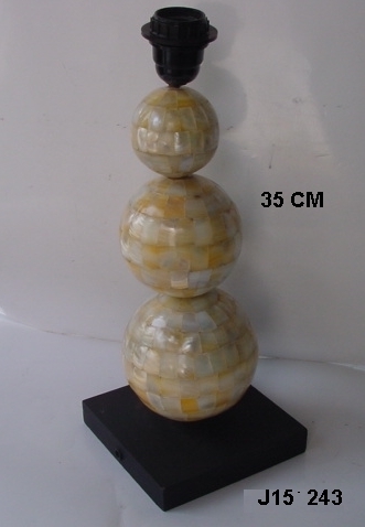 Mop Table Lamp With Mother Of Pearl Inlay