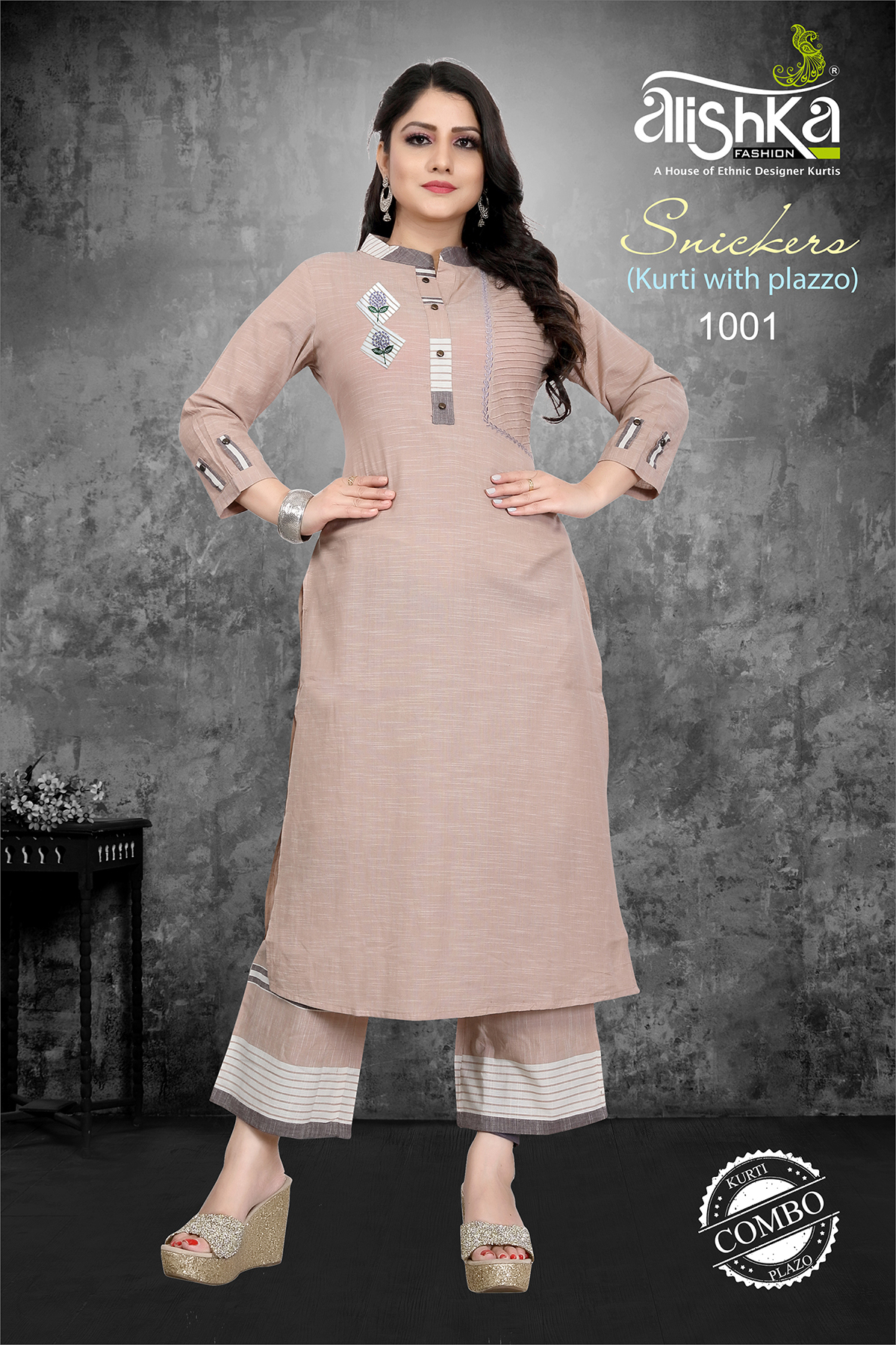 Cotton Snickers Kurti With Palazzo