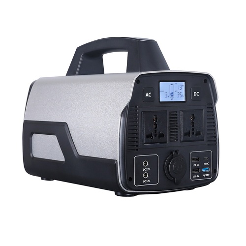 सिल्वर एंड ब्लैक सरवड पोर्टेबल सोलर पावर जेनरेटर St-500