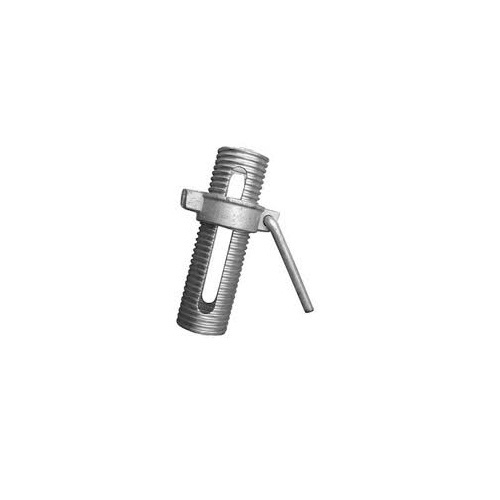 Scaffolding Prop Sleeve Nut - Mild Steel, 200-300 Mm, Silver Color | Adjustable Round Accessory, Electric Galvanized Surface Treatment, Rust Resistant