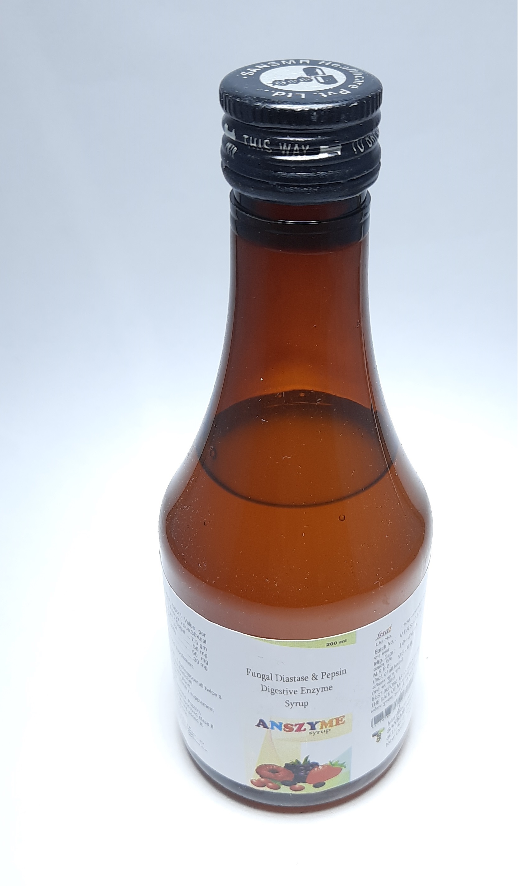 Fungal Diastase And Pepsin Digestive Enzyme Syrup