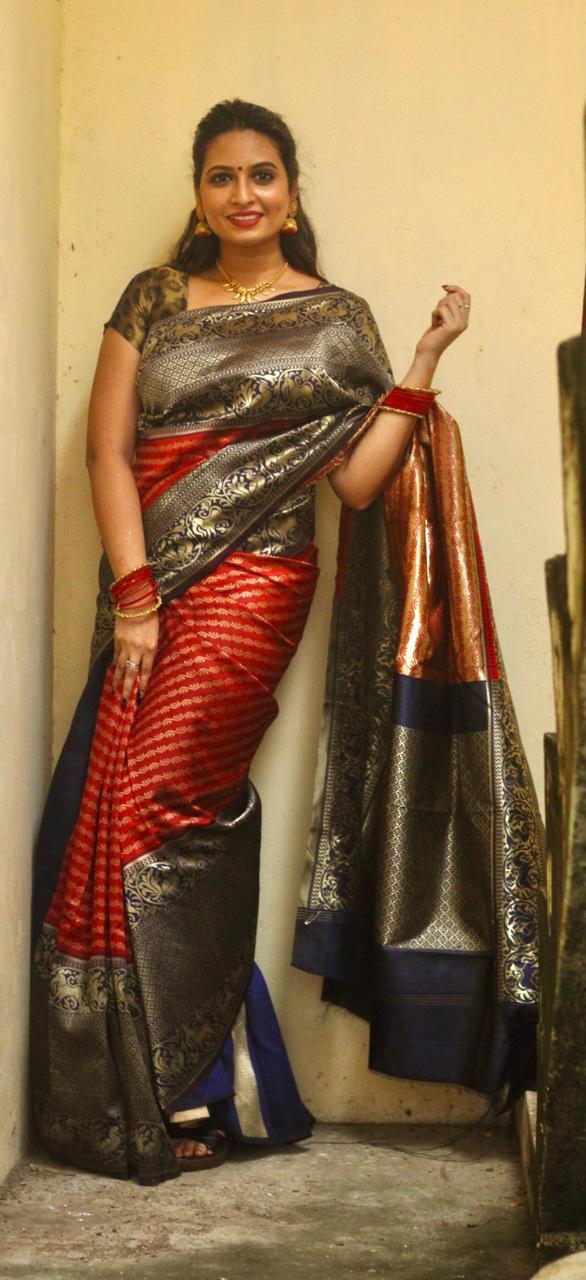 Multi Colour Kanchipuram Saree