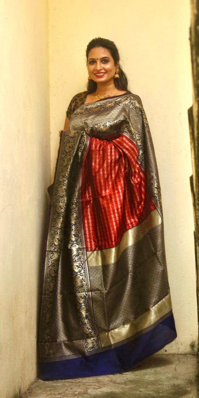 Multi Colour Kanchipuram Saree