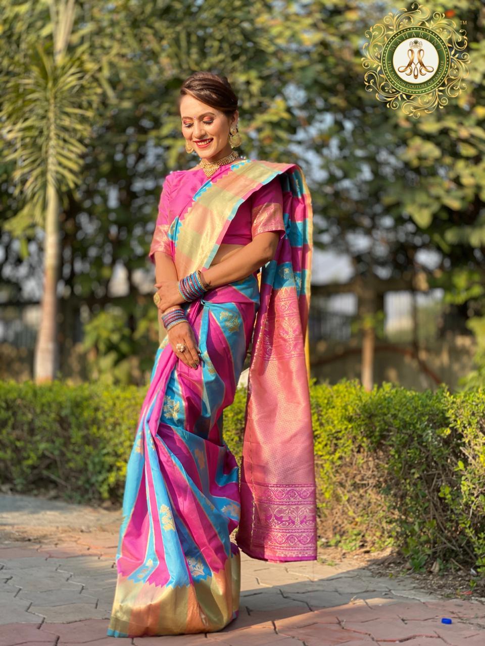 Multi Colour Banarasi Saree