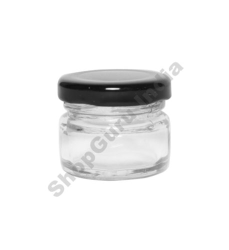 पारदर्शी 30 ग्राम गोल जैम जार