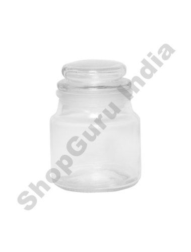 100ml Yankee Castle Glass Jar - Glass Material, 85 gm, Transparent Color, Hollow Structure, Smooth Surface, 1.5-2.0 mm Thickness | Ideal for Packing and Storage