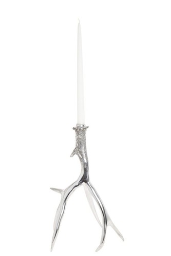 Silver Aluminium Candle Holder Stand