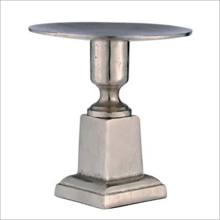 Silver Aluminium Candle Holder Stand