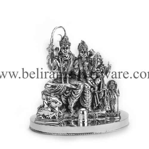 Shiv Parivar Silver Murti