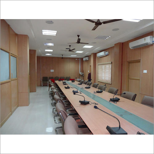 Wooden Office Partition - 8 Feet High, 10 Feet Wide | Brown Wood, Class A Fire Rating, Easy Installation
