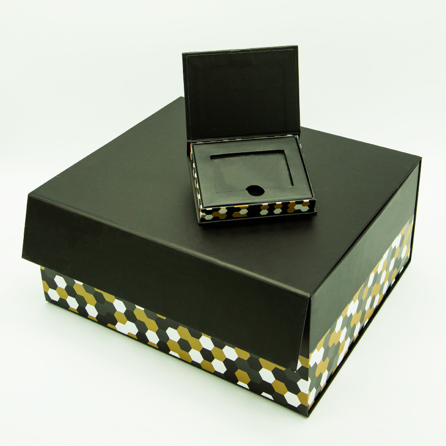 Printed Packaging Box - Paper Material, Rectangular Shape, Customized Size | Lightweight, Matte Lamination, Special Effects Printing, High Load Capacity