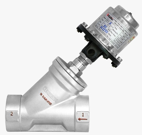 Pneumatic Angle Type Control Valve - Durable Aluminum Alloy Body, Compact Design for Precision Flow Control
