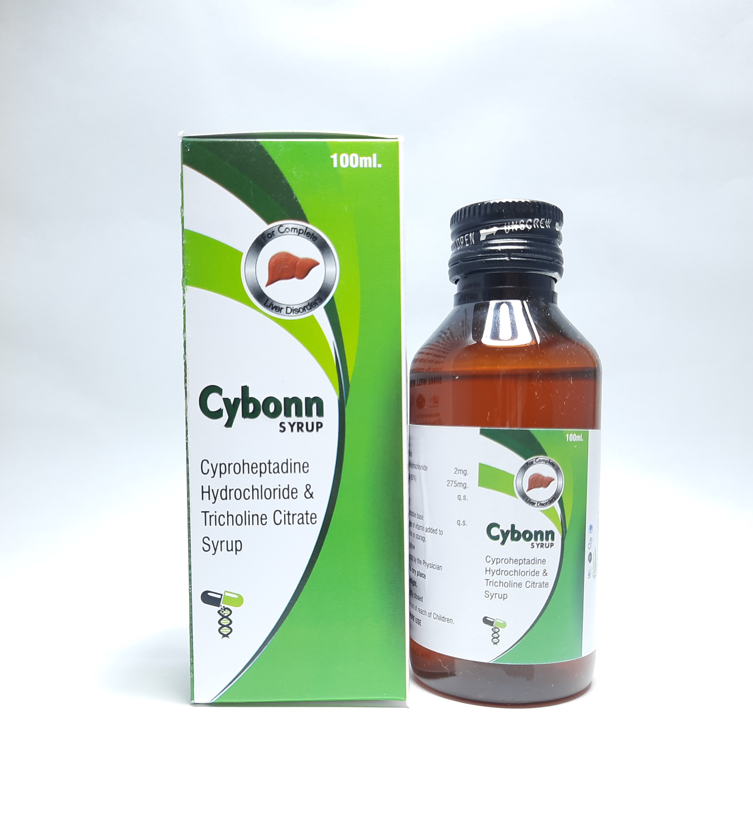 Cyproheptadine Hydrochloride And Tricholine Citrate Syrup - 2mg Cyproheptadine, 275mg Tricholine Citrate, Sorbitol | Prescription, Appetite Stimulation, Hepatic Support, Allergy Adjunct