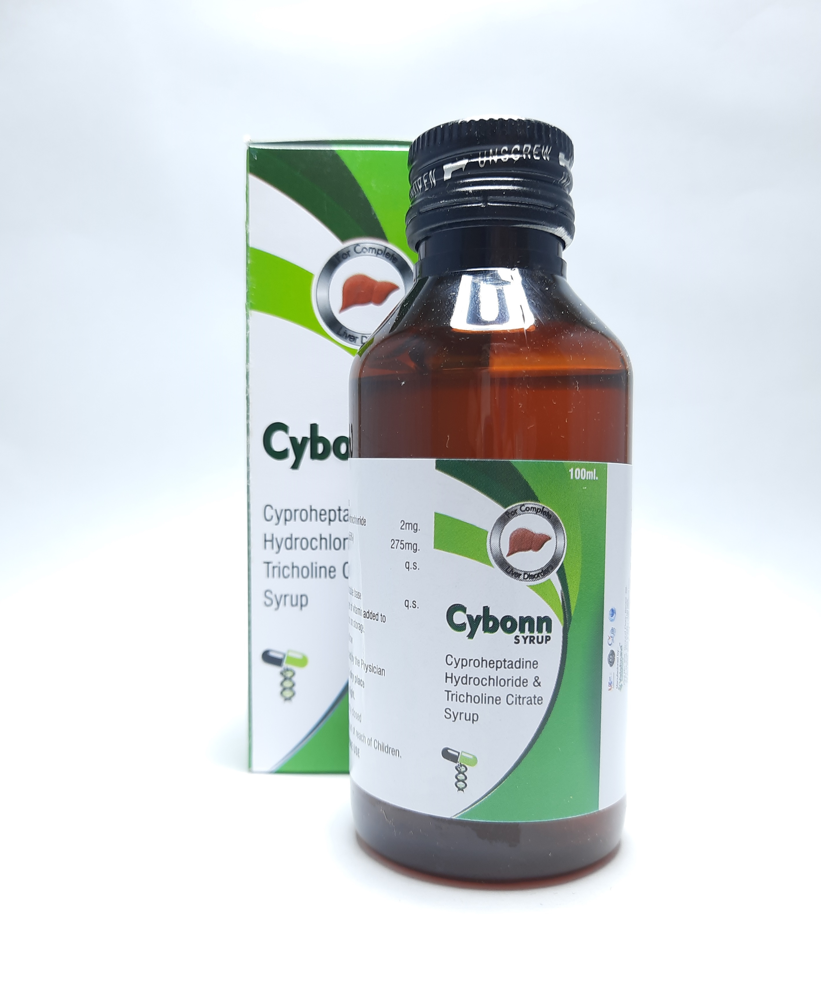 Cyproheptadine Hydrochloride And Tricholine Citrate Syrup - 2mg Cyproheptadine, 275mg Tricholine Citrate, Sorbitol | Prescription, Appetite Stimulation, Hepatic Support, Allergy Adjunct