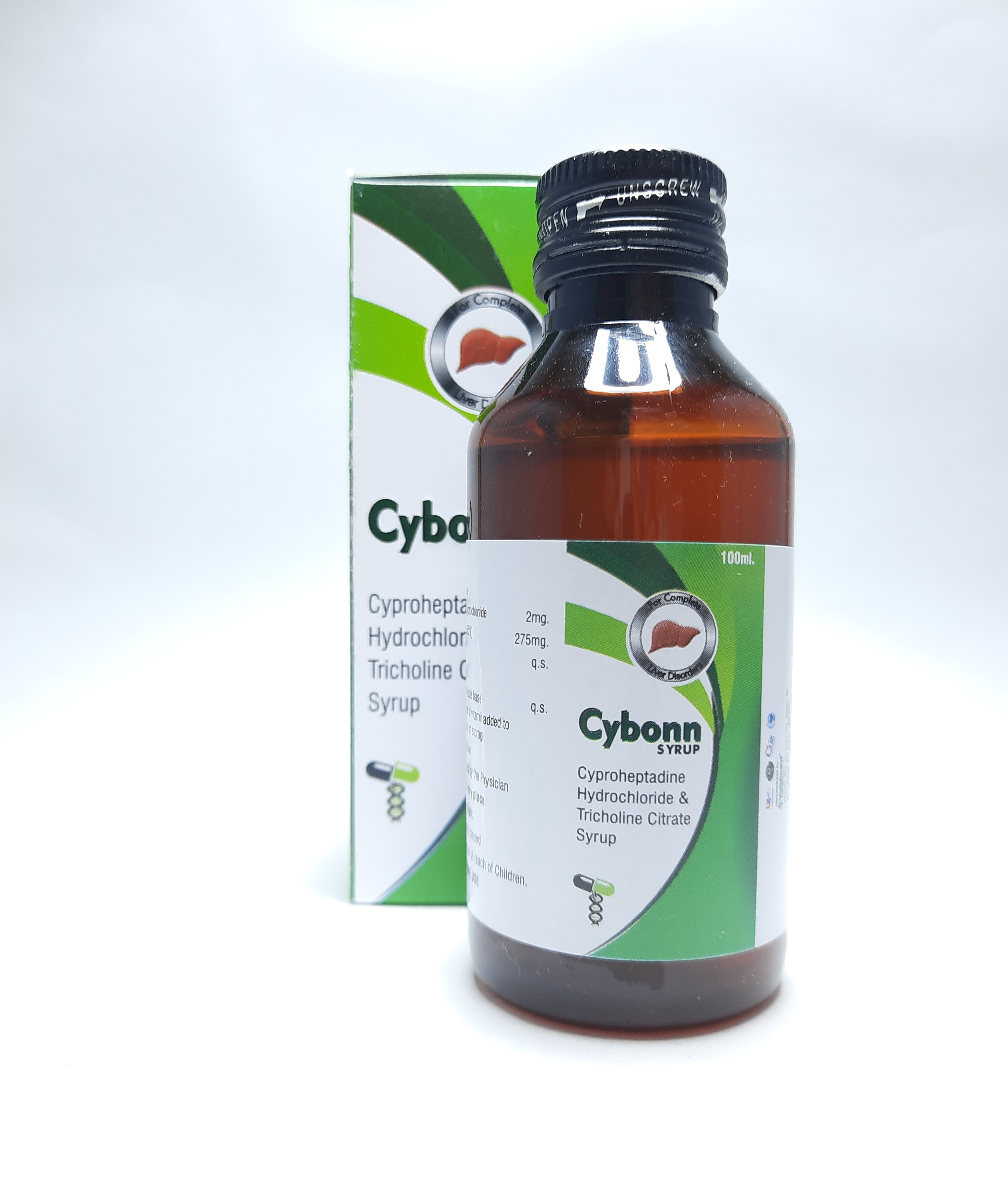 Cyproheptadine Hydrochloride And Tricholine Citrate Syrup - 2mg Cyproheptadine, 275mg Tricholine Citrate, Sorbitol | Prescription, Appetite Stimulation, Hepatic Support, Allergy Adjunct