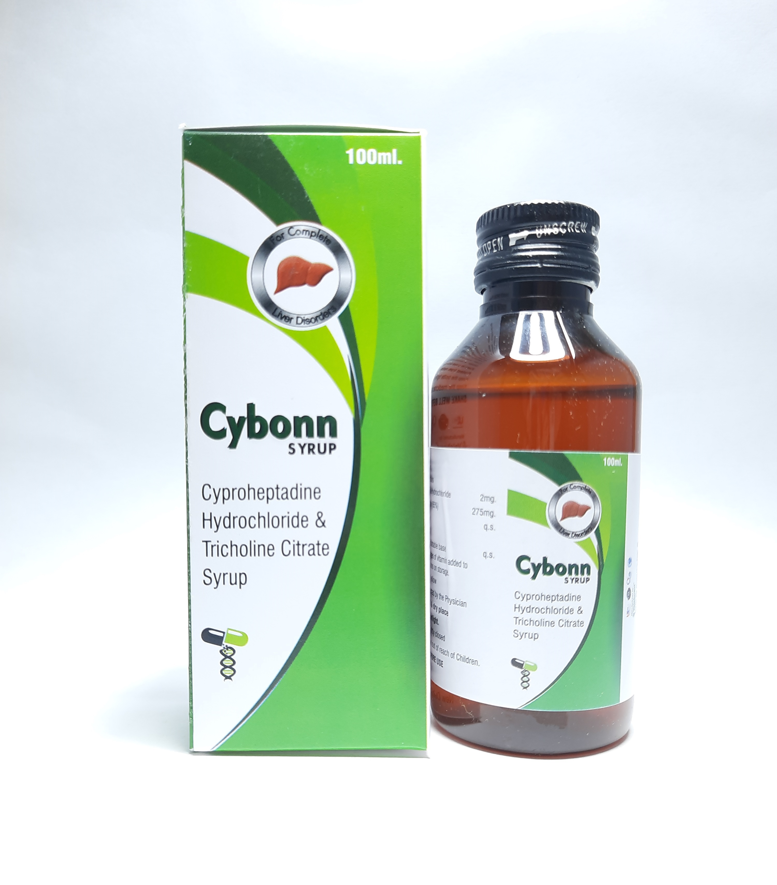 Cyproheptadine Hydrochloride And Tricholine Citrate Syrup - 2mg Cyproheptadine, 275mg Tricholine Citrate, Sorbitol | Prescription, Appetite Stimulation, Hepatic Support, Allergy Adjunct