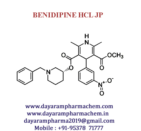 Benidipine Hydrochloride - 4mg & 8mg Film Coated Tablets | Calcium Channel Blocker, Antihypertensive Agent, Effective In Angina Pectoris