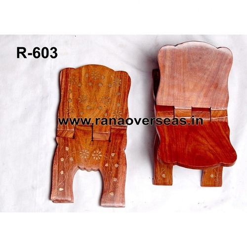 Wood Wooden Brass Inlay Holy Book Stands