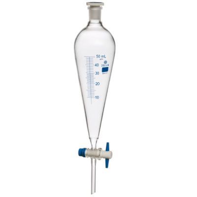 Separating Funnel, Squibb Shape 50 Ml Equipment Materials: Borosilicate 3.3