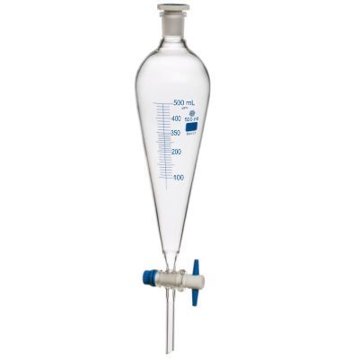 Separating Funnel, Squibb Shape 500 Ml Equipment Materials: Borosilicate 3.3