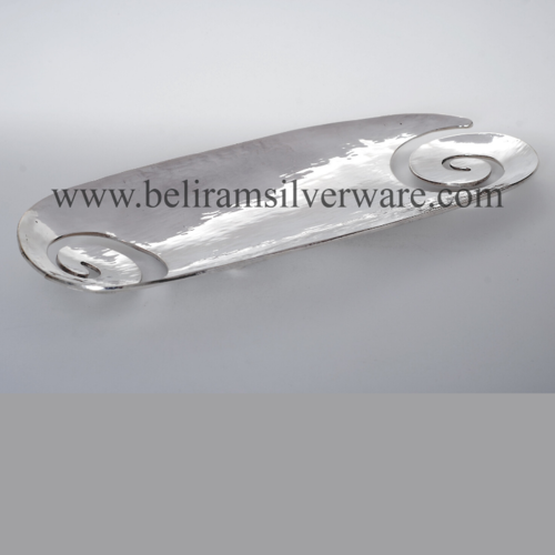 Modern Design Oval Silver Platter