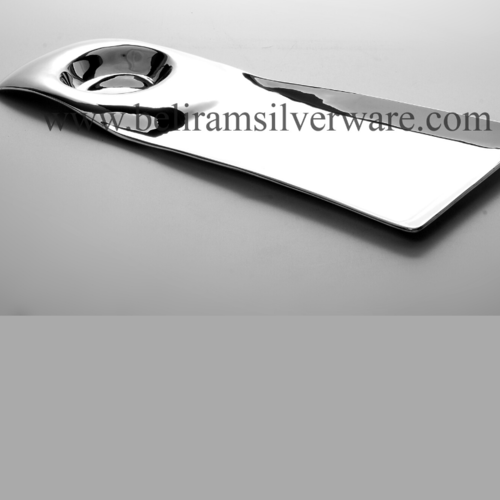 Modern Silver Platter With Inbuilt Bowl