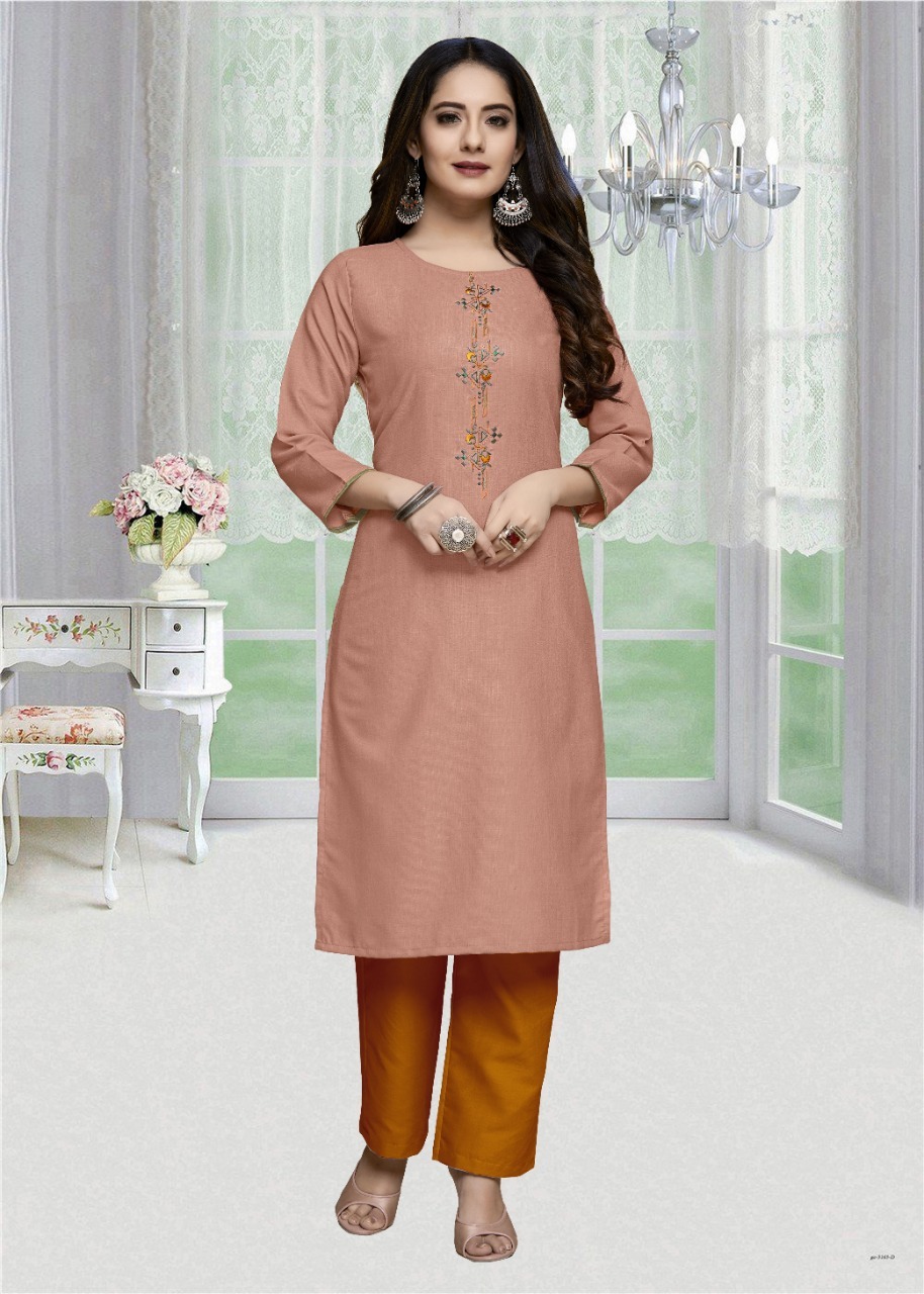 Galaxy Cotton Kurtis - Medium, Large, Xl, Xxl | Embroidered Design, 3-4th Sleeve Style, Quick Dry, Washable, Suitable For All Seasons