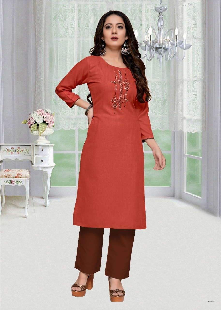 Galaxy Vol-5 Women Ethnic Cotton Long Kurtis - Cotton, Size M L Xl Xxl, 3-4th Sleeve, Embroidered Pattern | Quick Dry, Washable, Perfect For All Seasons