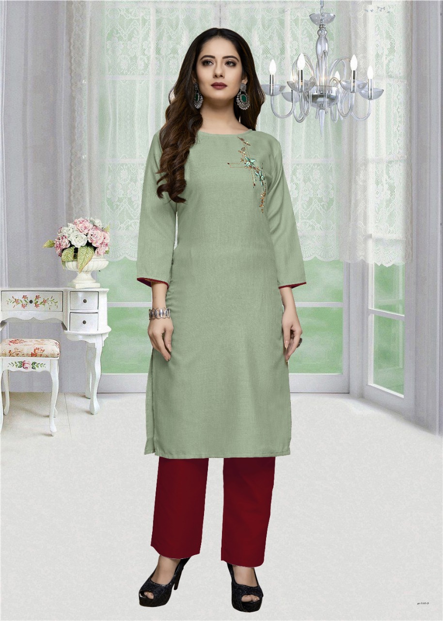 Galaxy Vol-5 Women Ethnic Cotton Long Kurtis - Cotton, Size M L Xl Xxl, 3-4th Sleeve, Embroidered Pattern | Quick Dry, Washable, Perfect For All Seasons