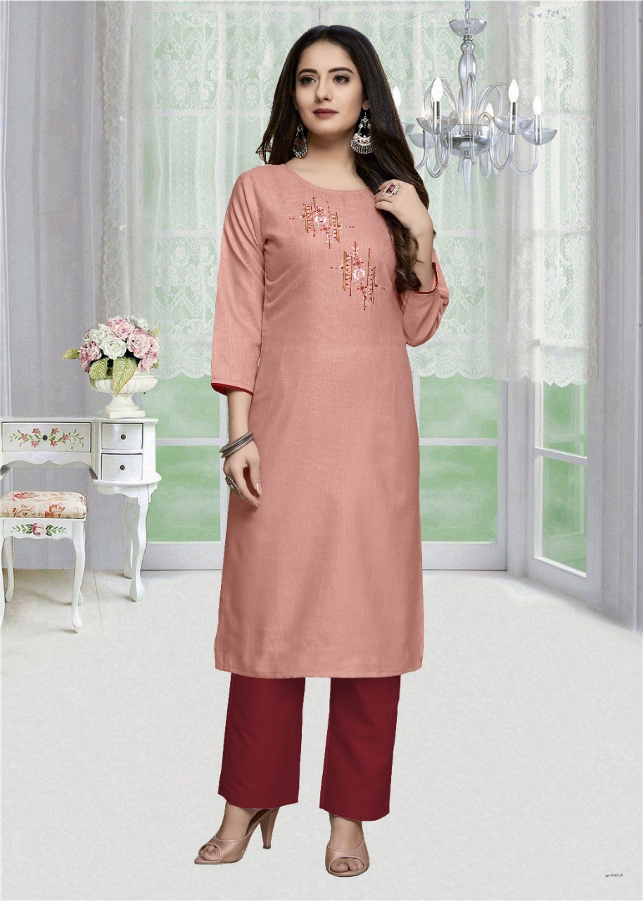 Galaxy Vol-5 Women Ethnic Cotton Long Kurtis - Cotton, Size M L Xl Xxl, 3-4th Sleeve, Embroidered Pattern | Quick Dry, Washable, Perfect For All Seasons
