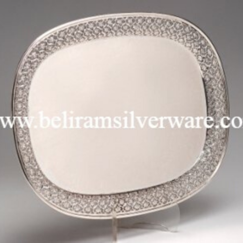 Cutwork Silver Tray