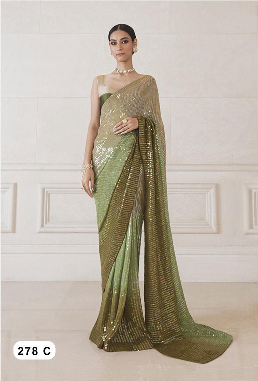 Mix Sequence Work Saree
