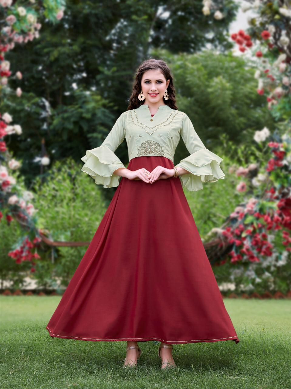 Dry Cleaning Crown Vol 2 Westurn Type Long Fancy Kurtis