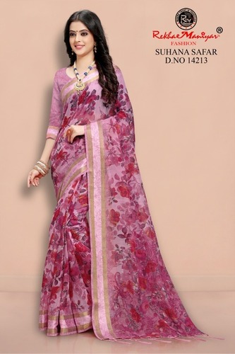 Suhana Safar Saree - Georgette Fabric, Multi Colour | Casual Wear, Perfect for Everyday Elegance and Effortless Style