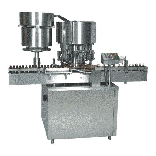 Automatic Vial Capping Machine - 1800x900x2000 Mm, Silver | 30-50 Bpm Speed, 99 Mm/m Accuracy, Screw/ropp Sealing Type