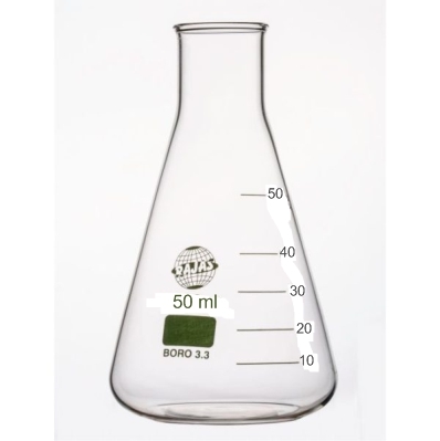Erlenmeyer Flask Narrow Mouth 50 Ml Equipment Materials: Borosilicate 3.3