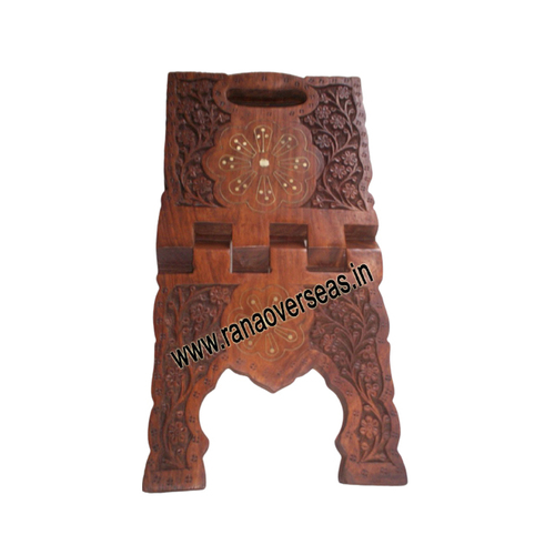 Wooden Religious Book Holder - Premium Polished Wood Finish, Customized Packaging | Elegant Home Decoration for Quran, Bible, Gita, Vedas, Guru Granth Sahib