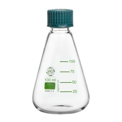 Erlenmeyer Flask With Screw Cap 100 Ml Equipment Materials: Borosilicate 3.3