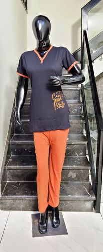 Cotton V-Neck Night Suit
