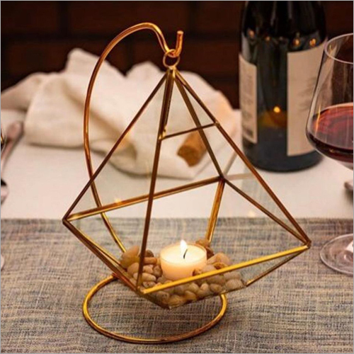 Golden Cone Hanging Terrrarium
