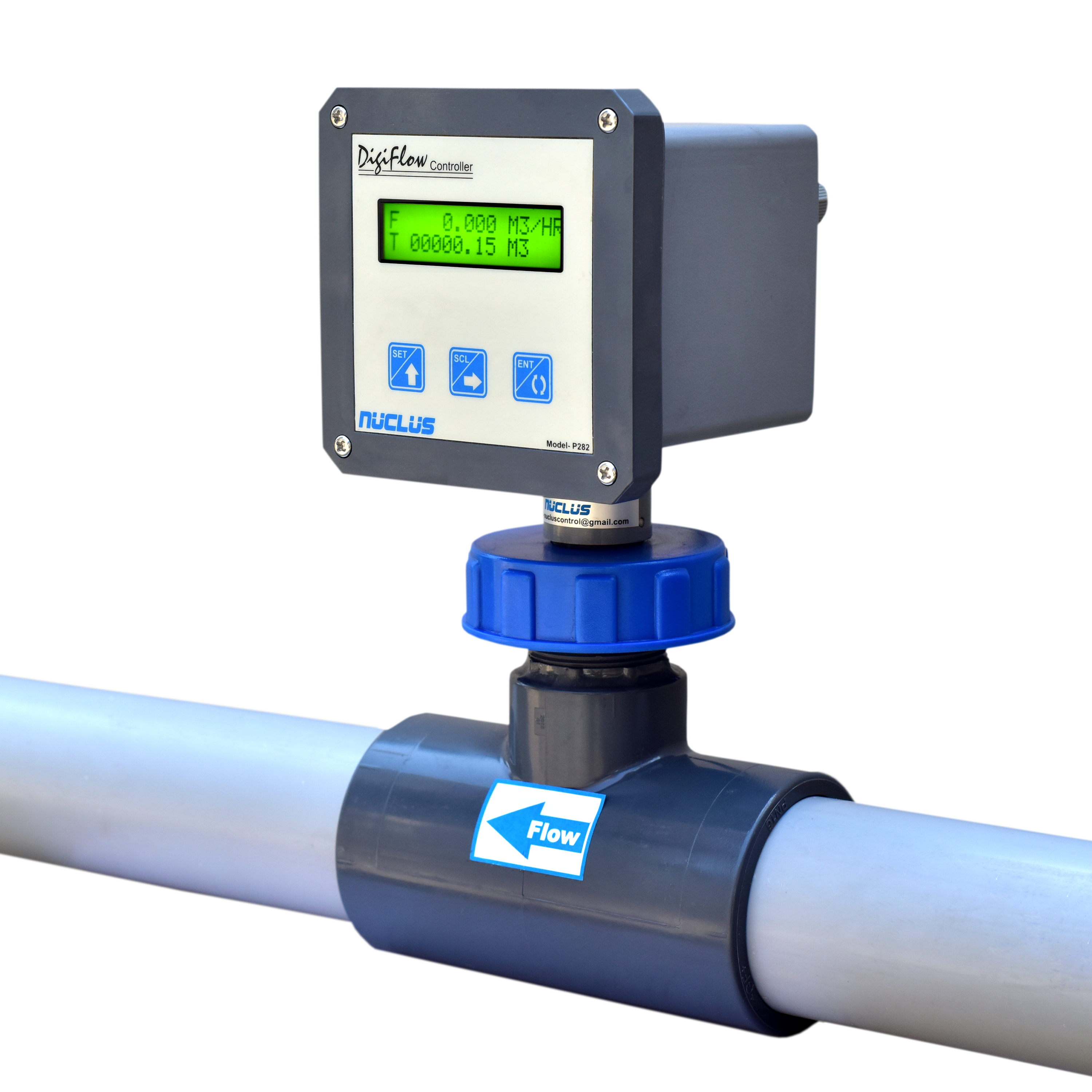 Digital Flow Indicator Field Mounting - Material: Metal